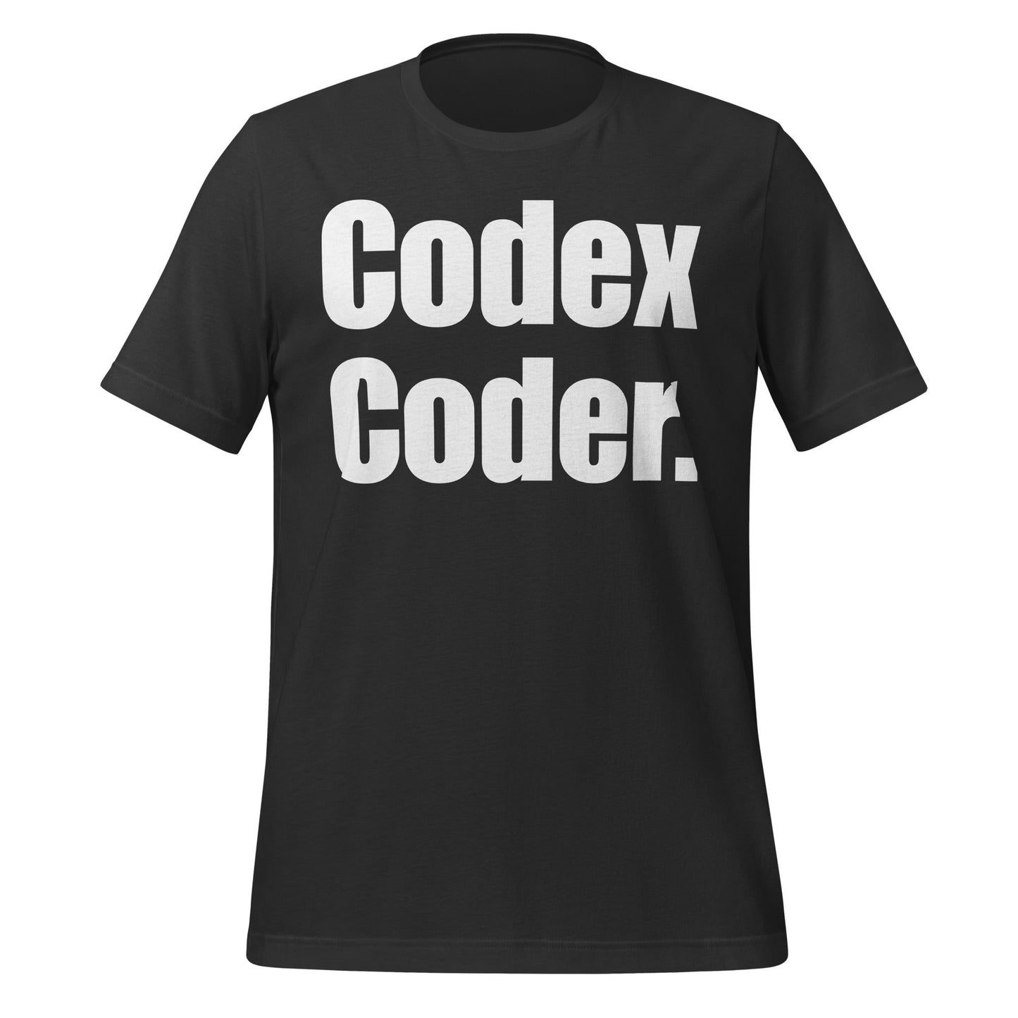 Image of the Codex Coder. T-Shirt (unisex) Dark Grey / XS.