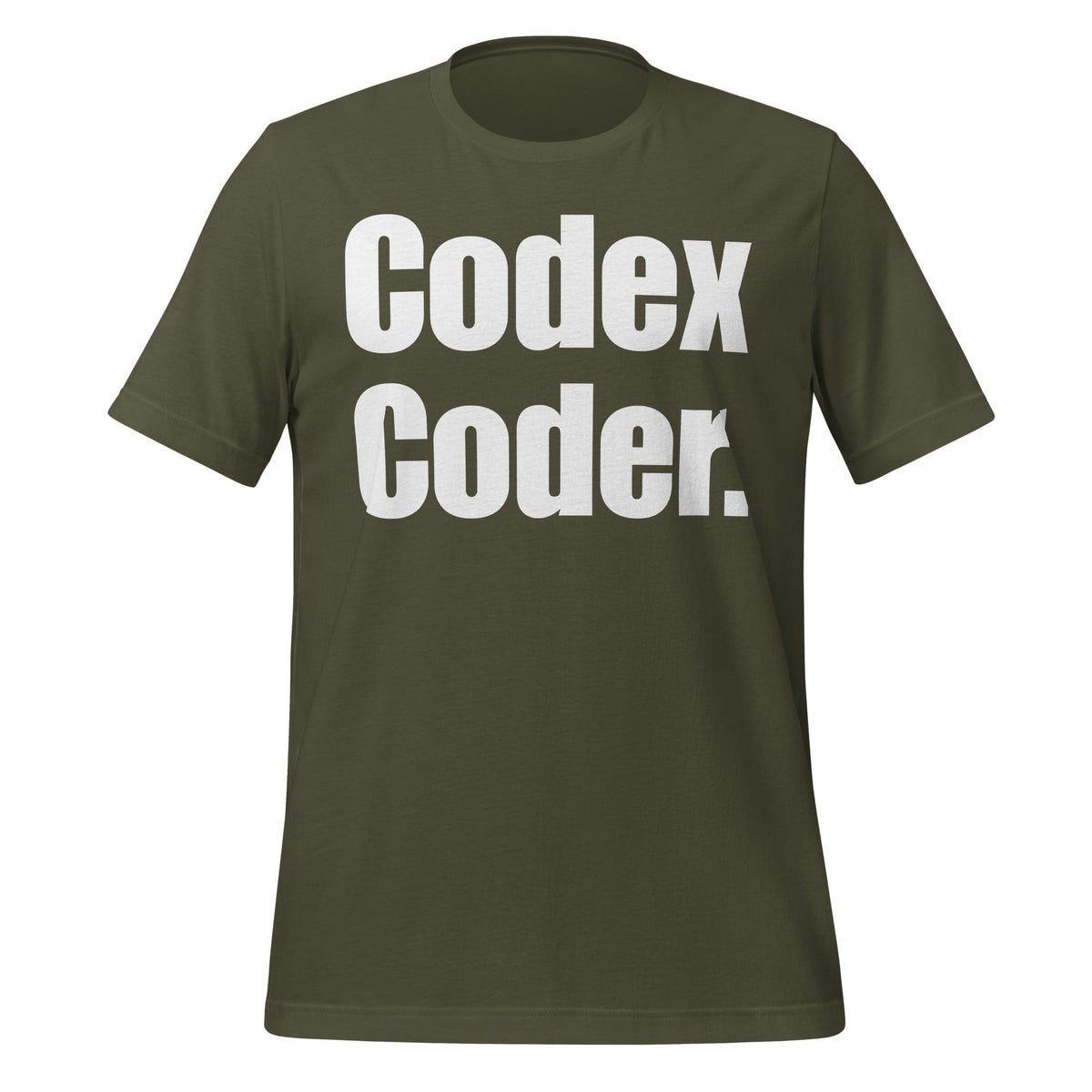 Image of the Codex Coder. T-Shirt (unisex) Military Green / XS.
