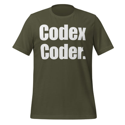 Image of the Codex Coder. T-Shirt (unisex) Military Green / XS.