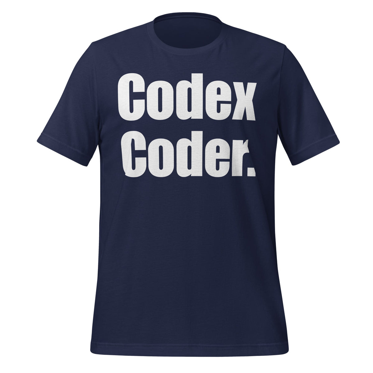 Image of the Codex Coder. T-Shirt (unisex) Navy / XS.