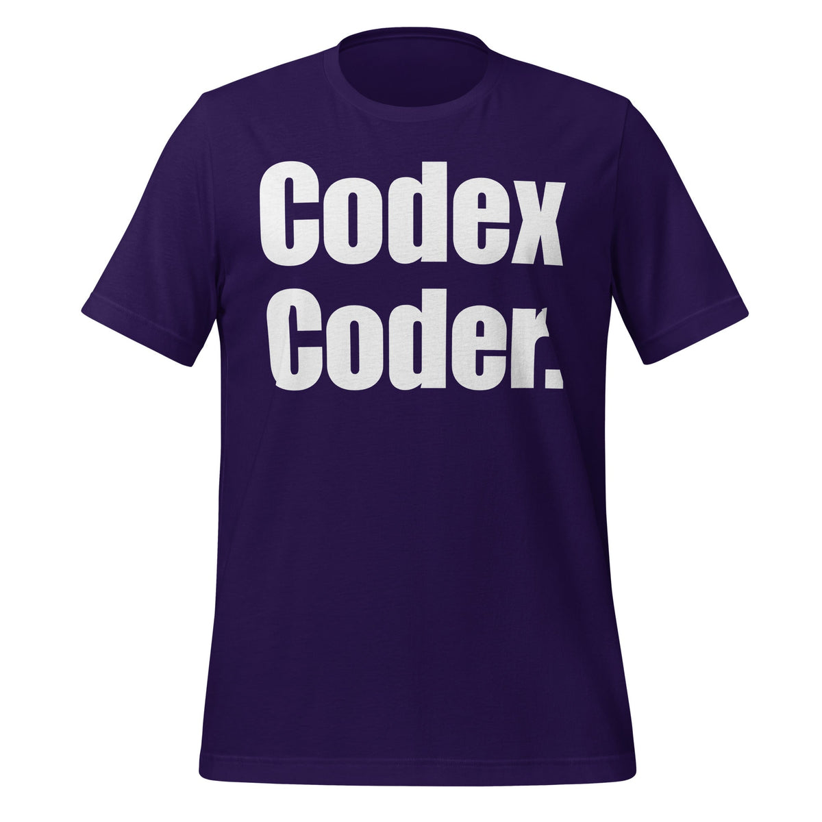 Image of the Codex Coder. T-Shirt (unisex) Team Purple / XS.