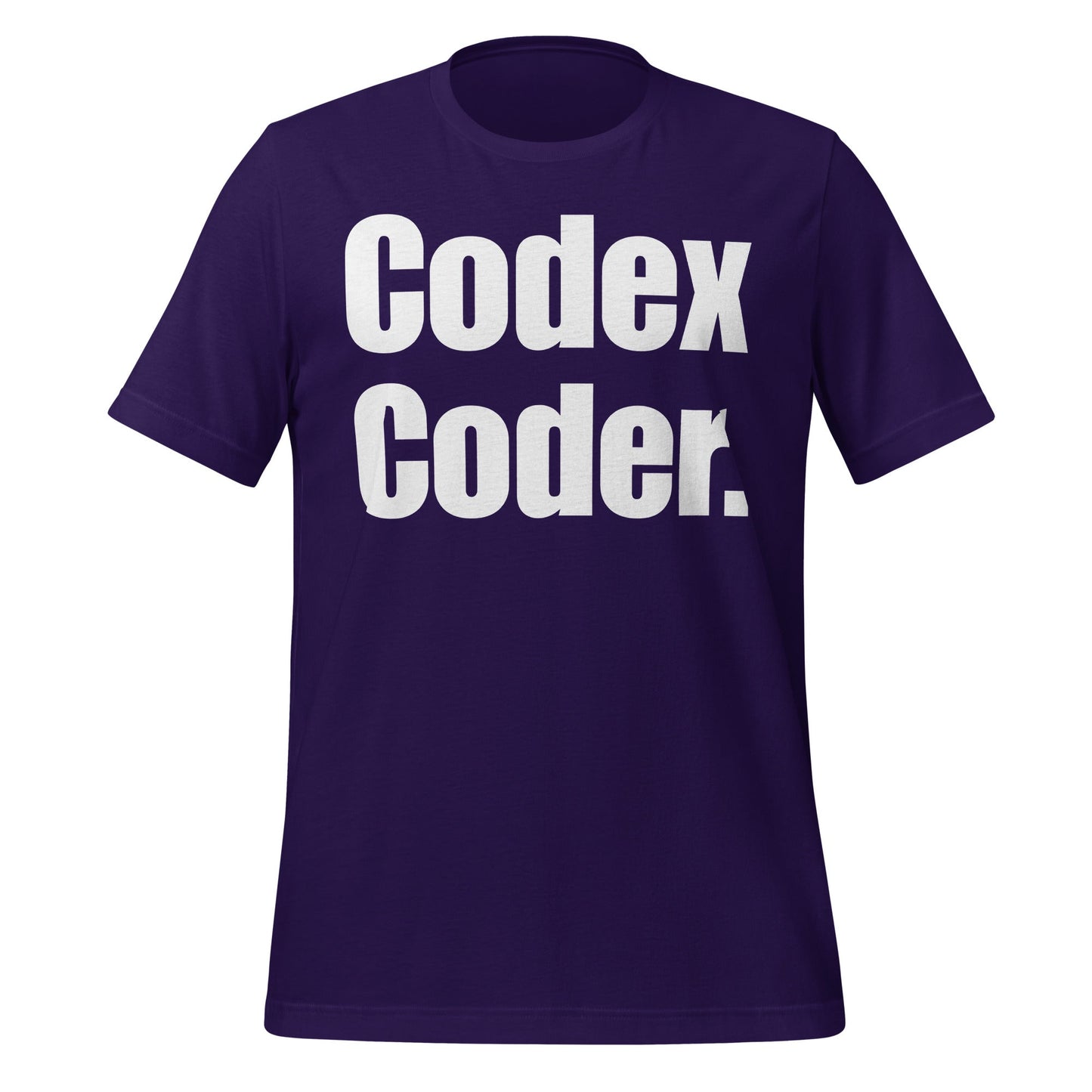 Image of the Codex Coder. T-Shirt (unisex) Team Purple / XS.