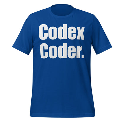 Image of the Codex Coder. T-Shirt (unisex) True Royal / S.