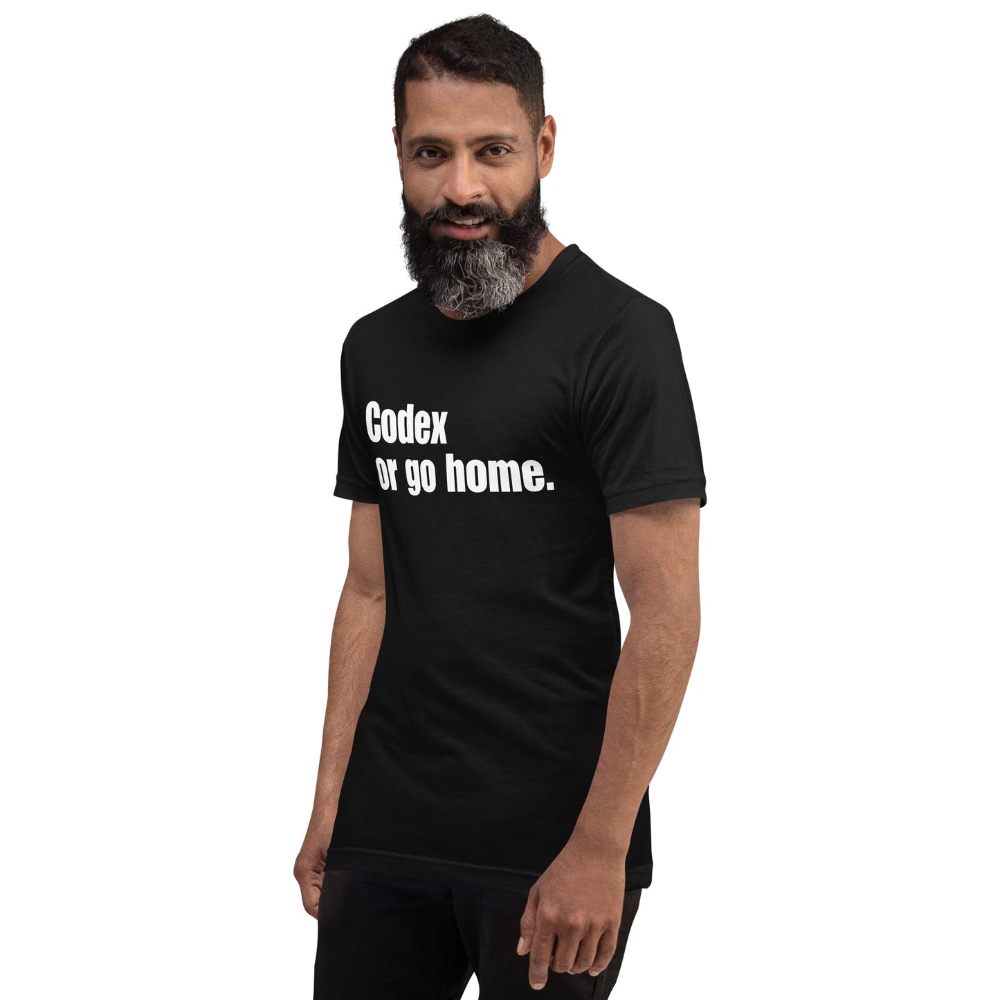 Image of the Codex or go home. T-Shirt (unisex).