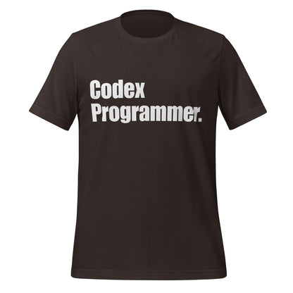Image of the Codex Programmer. T-Shirt (unisex) Brown / S.