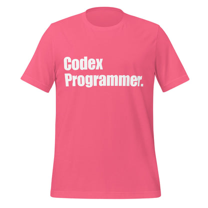 Image of the Codex Programmer. T-Shirt (unisex) Charity Pink / XS.