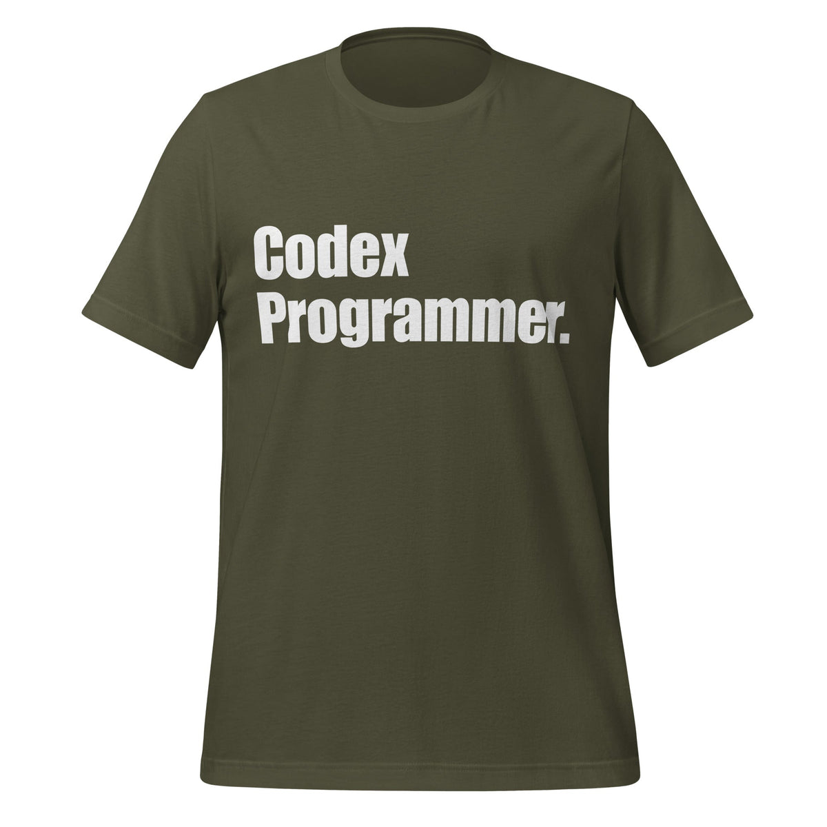 Image of the Codex Programmer. T-Shirt (unisex) Military Green / XS.