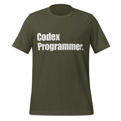 Image of the Codex Programmer. T-Shirt (unisex) Military Green / XS.