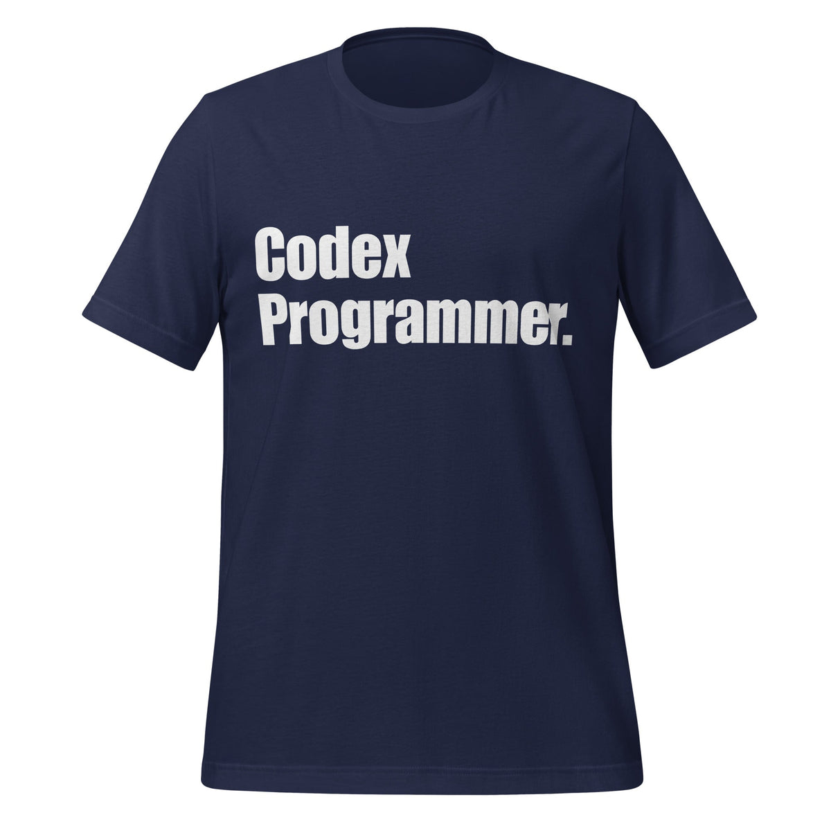 Image of the Codex Programmer. T-Shirt (unisex) Navy / XS.