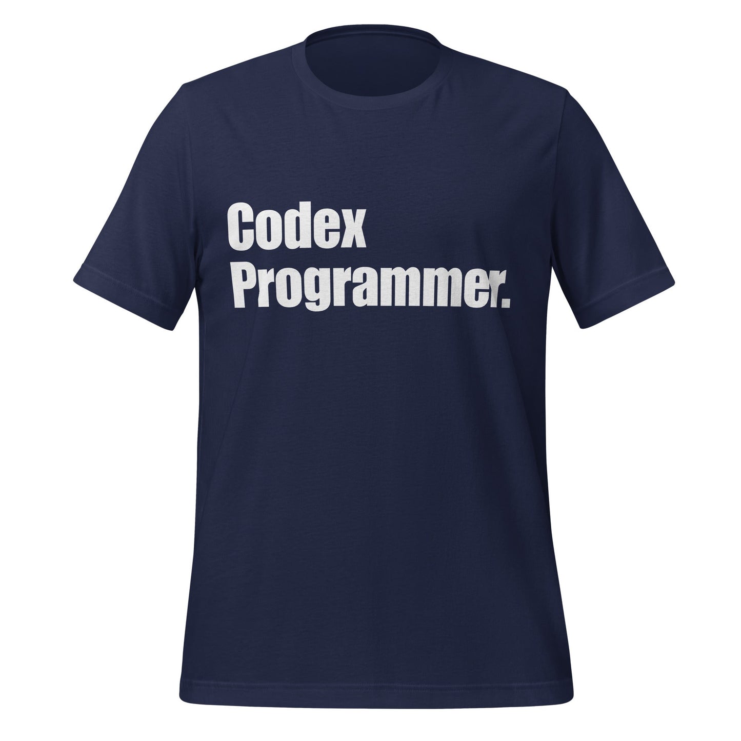 Image of the Codex Programmer. T-Shirt (unisex) Navy / XS.