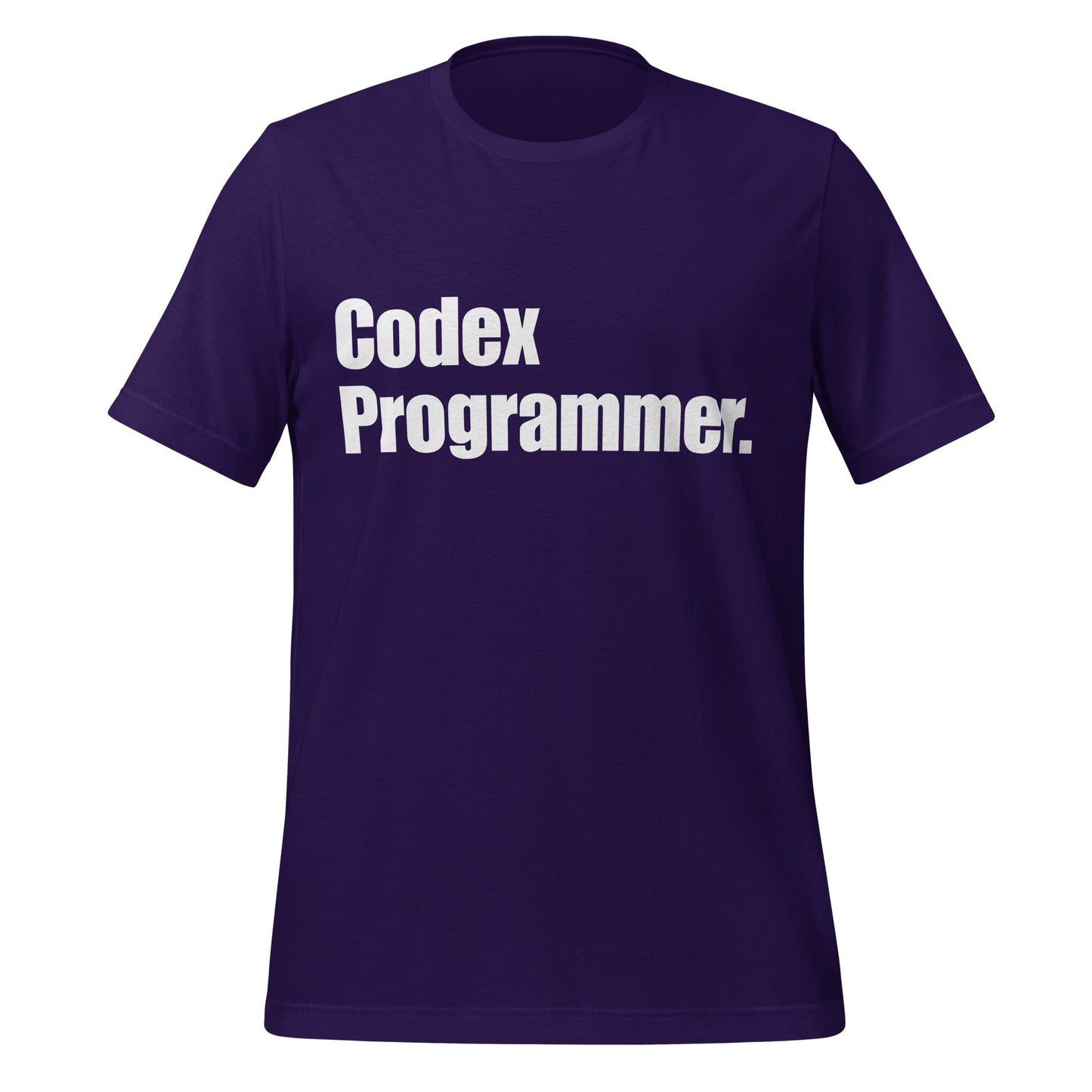 Image of the Codex Programmer. T-Shirt (unisex) Team Purple / XS.