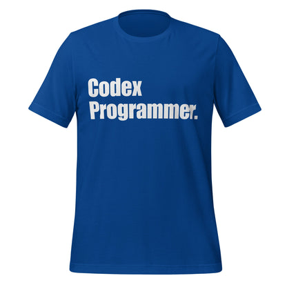 Image of the Codex Programmer. T-Shirt (unisex) True Royal / S.
