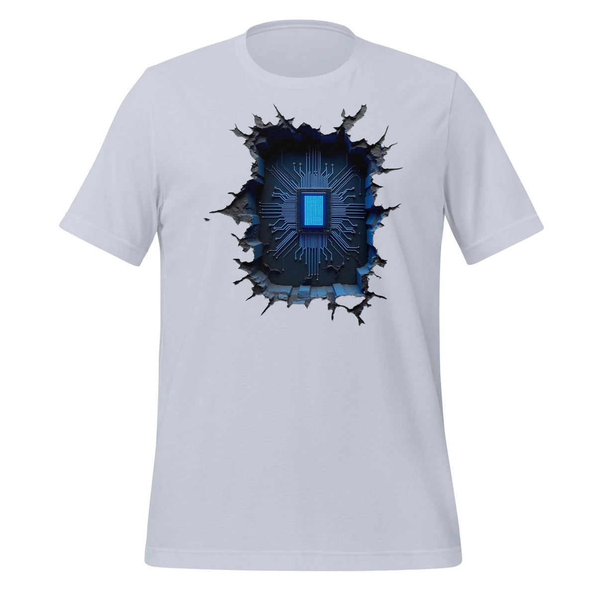 Image of the CPU Heart T-Shirt (unisex) Light Blue / M.