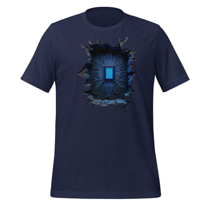 Image of the CPU Heart T-Shirt (unisex) Navy / M.