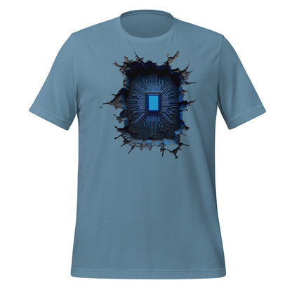 Image of the CPU Heart T-Shirt (unisex) Steel Blue / M.