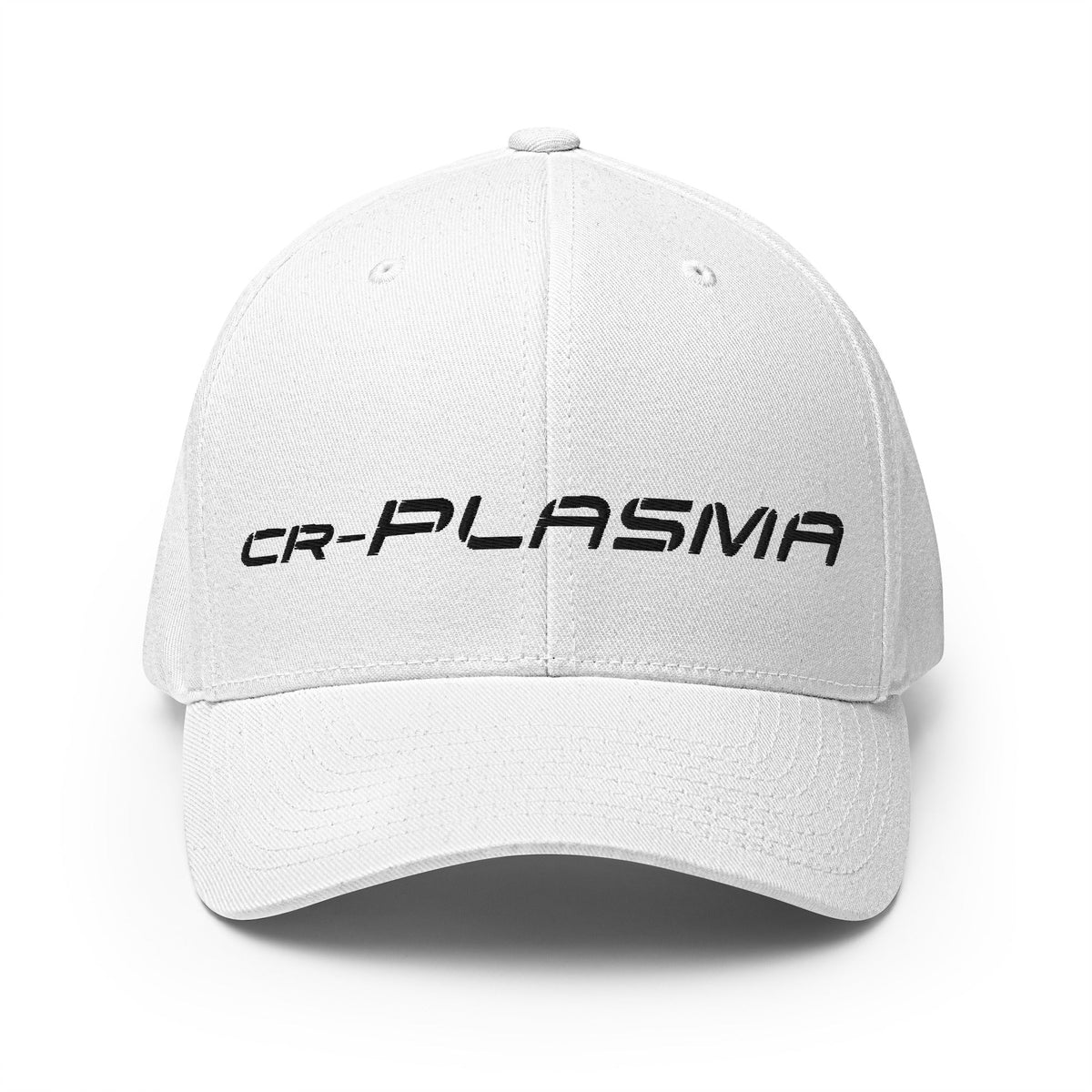 Image of the CR-PLASMA Closed-Back Baseball Cap White / S/M.