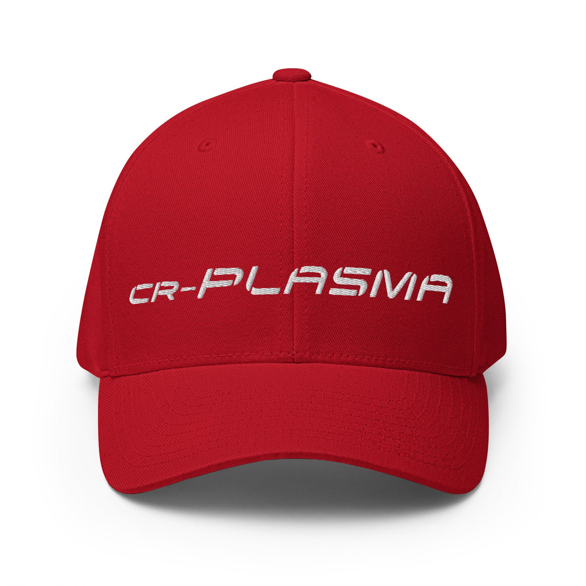 Image of the CR-PLASMA Closed-Back Baseball Cap Red / S/M.