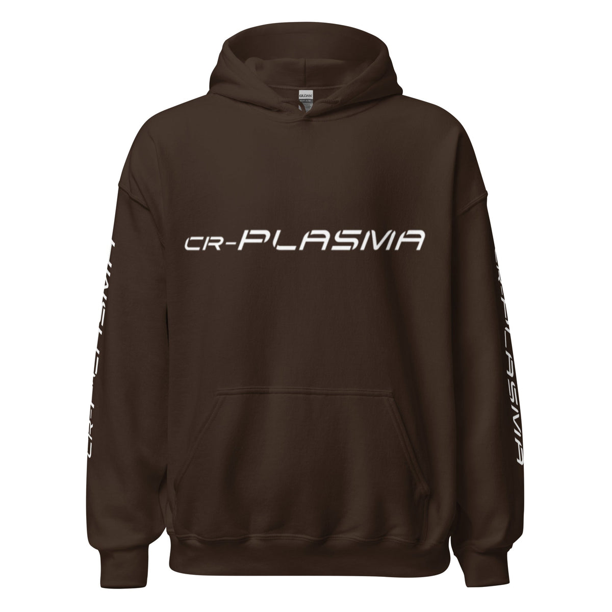 Image of the CR-PLASMA Logos Hoodie (unisex) Dark Chocolate / M.