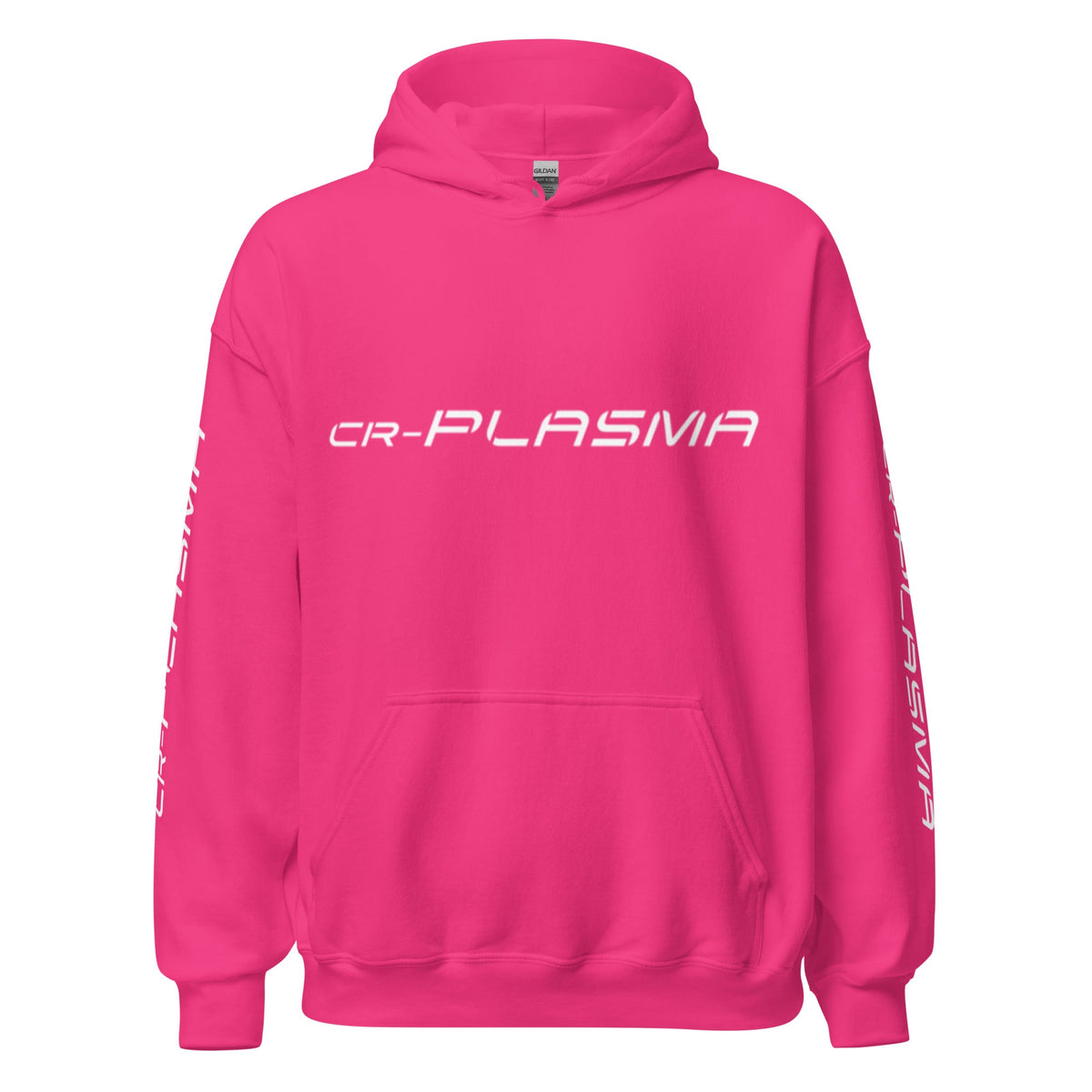 Image of the CR-PLASMA Logos Hoodie (unisex) Heliconia / M.