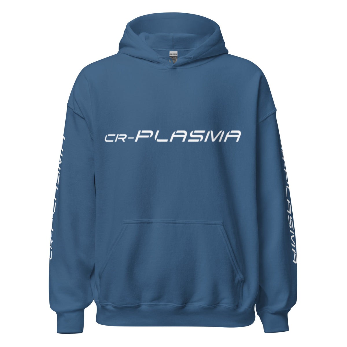 Image of the CR-PLASMA Logos Hoodie (unisex) Indigo Blue / M.