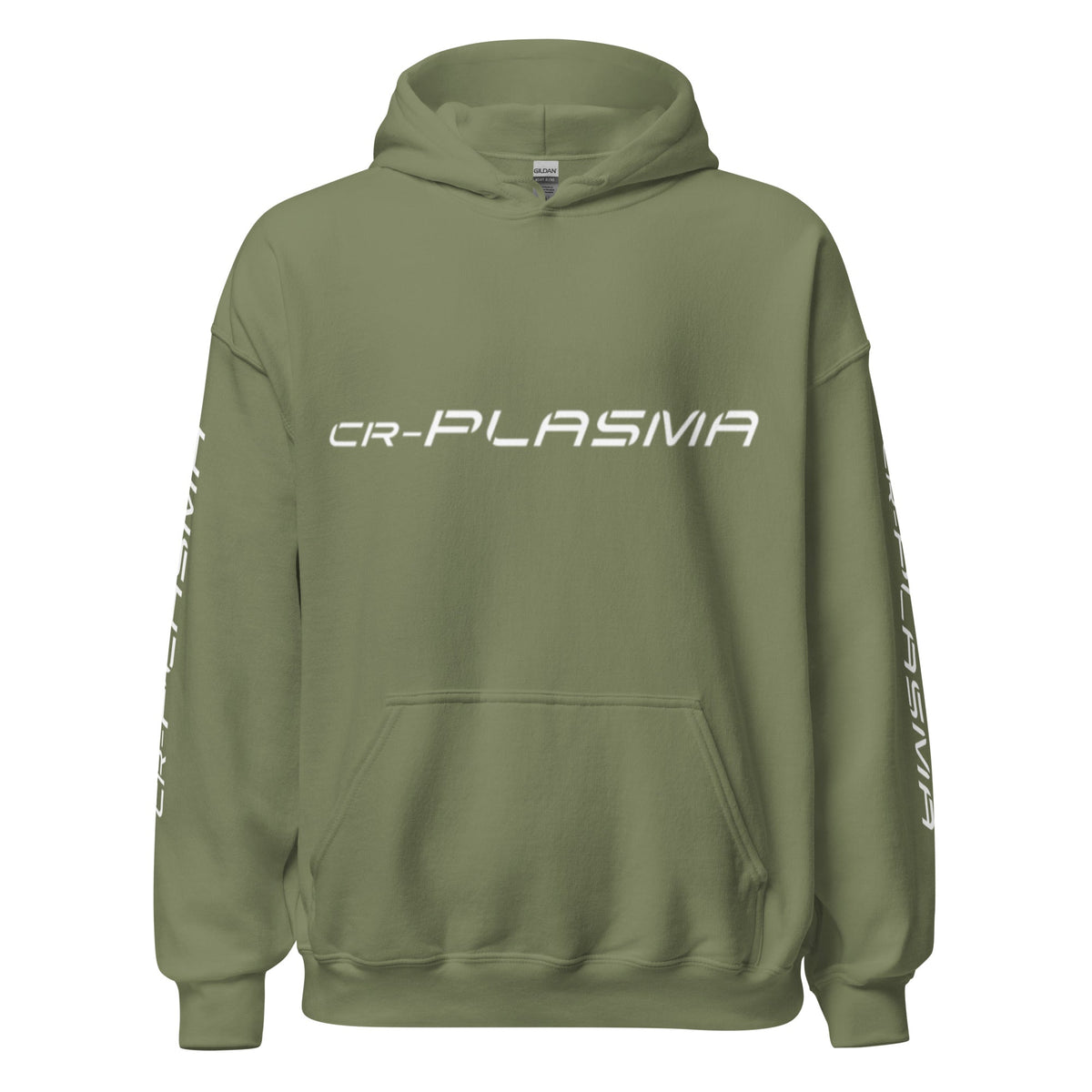 Image of the CR-PLASMA Logos Hoodie (unisex) Military Green / M.