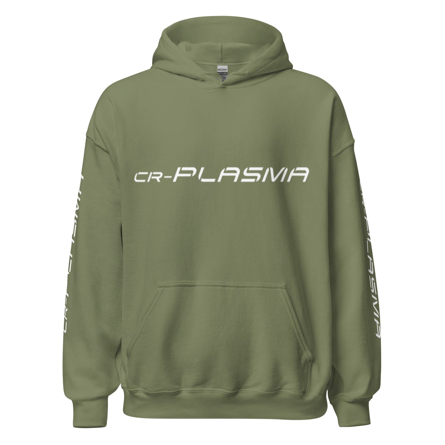 Image of the CR-PLASMA Logos Hoodie (unisex) Military Green / M.