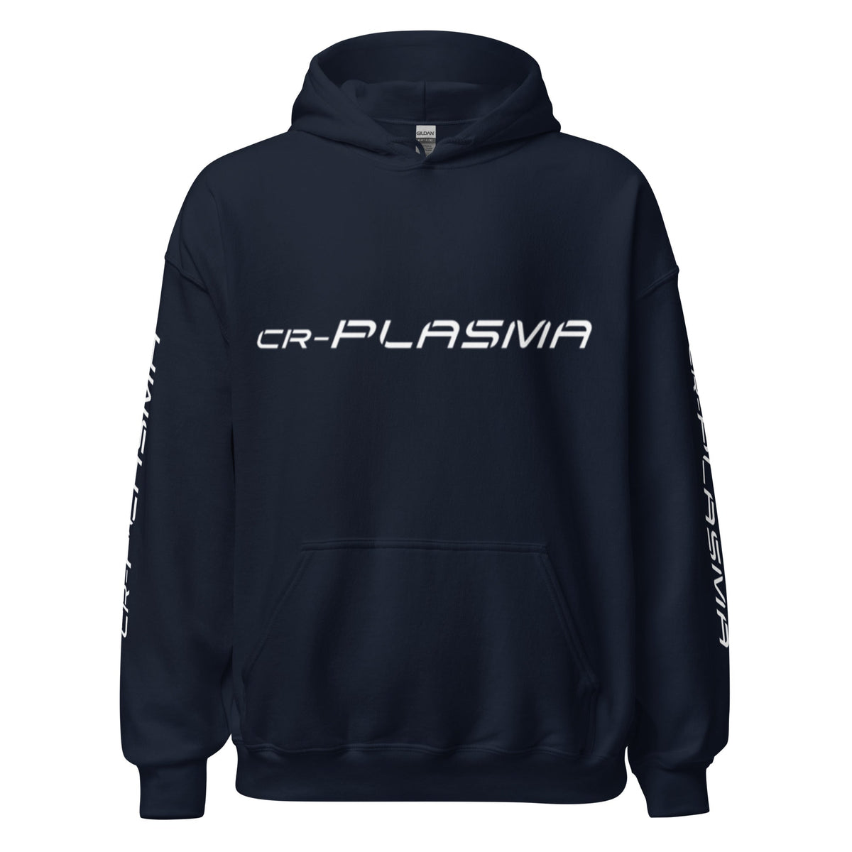 Image of the CR-PLASMA Logos Hoodie (unisex) Navy / M.