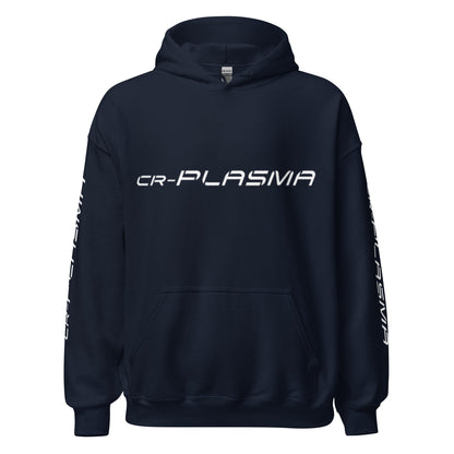 Image of the CR-PLASMA Logos Hoodie (unisex) Navy / M.