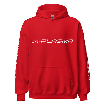 Image of the CR-PLASMA Logos Hoodie (unisex) Red / M.