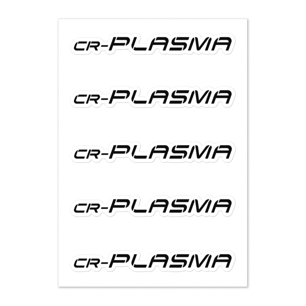 Image of the CR-PLASMA Sticker Sheet.
