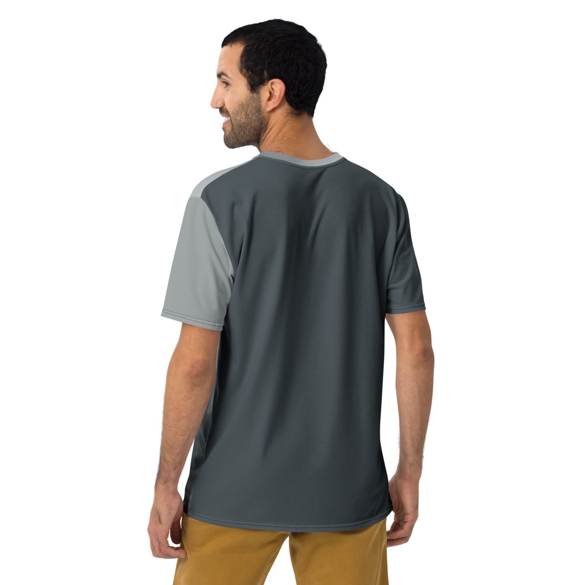 Product mockup photo of the Cute Robot Face T Shirt 1 (men).