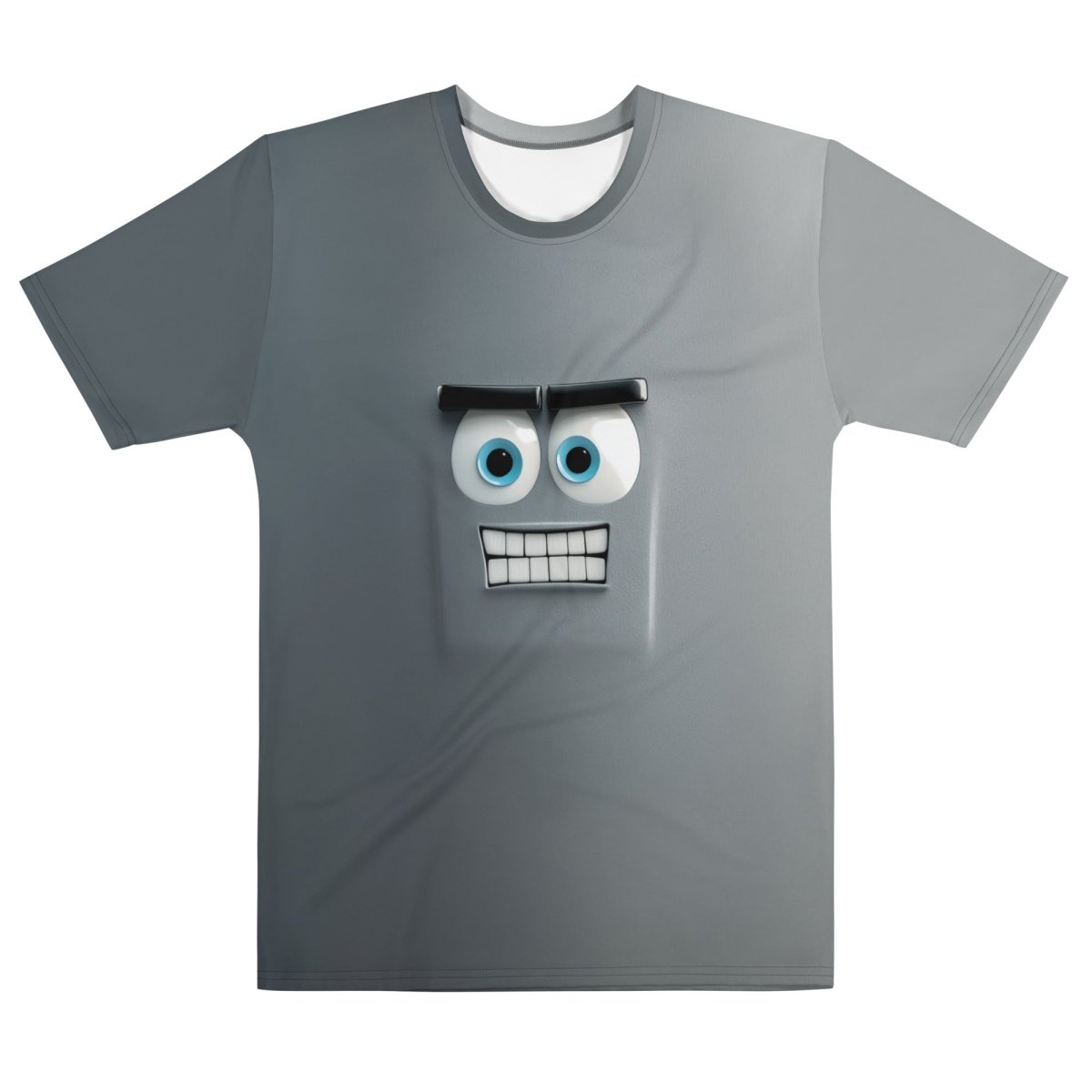 Product mockup photo of the Cute Robot Face T Shirt 1 (men) M.