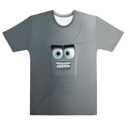 Product mockup photo of the Cute Robot Face T Shirt 1 (men) M.