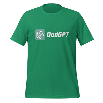 Product mockup photo of the DadGPT T Shirt 5 (unisex) Kelly / M.