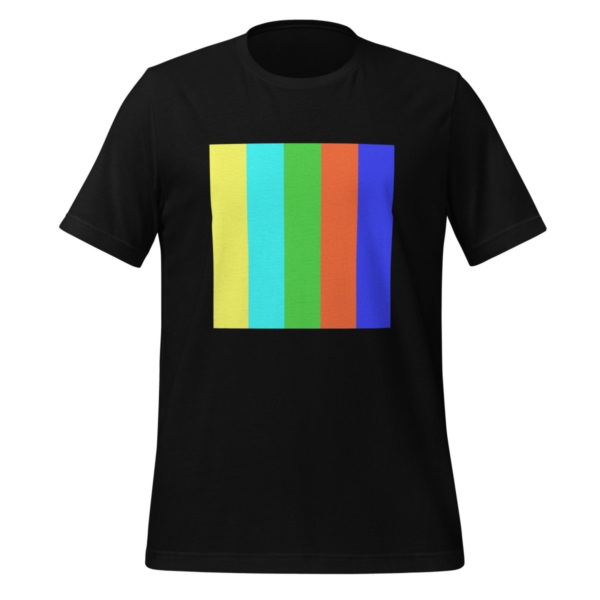 Product mockup photo of the DALL E 2 Square Watermark T Shirt (unisex) Black / M.