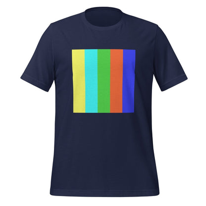 Product mockup photo of the DALL E 2 Square Watermark T Shirt (unisex) Navy / M.