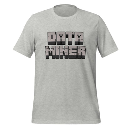 Product mockup photo of the Data Miner T Shirt (unisex) Athletic Heather / M.