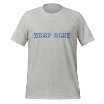 Product mockup photo of the DEEP BLUE T Shirt (unisex) Athletic Heather / M.