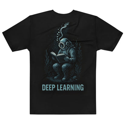 Image of the Deep Learning T-Shirt designed by ChatGPT 4o (men).