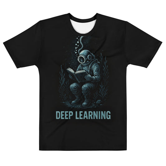 Image of the Deep Learning T-Shirt designed by ChatGPT 4o (men) M.