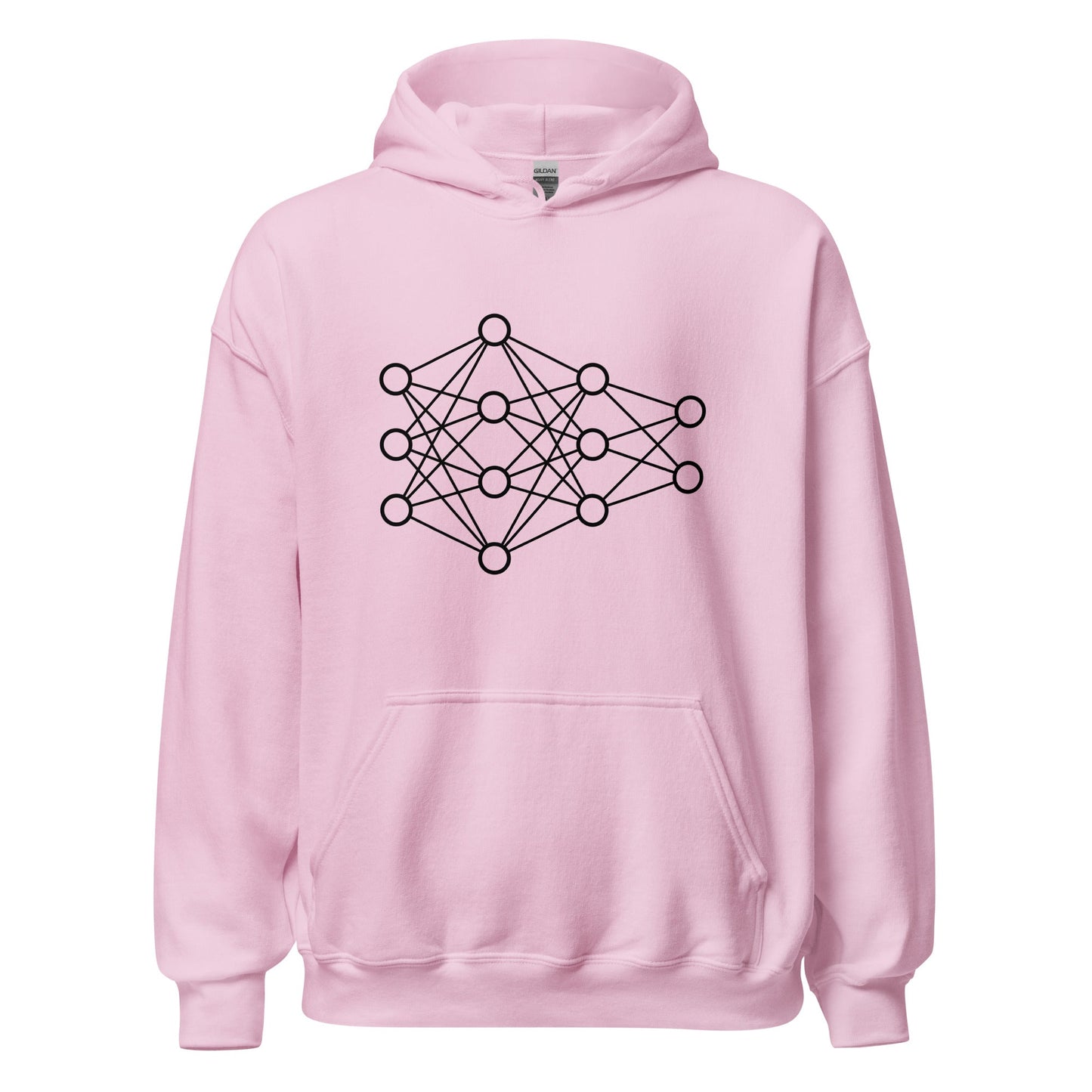 Image of the Deep Neural Network Hoodie 2 (unisex) Light Pink / M.