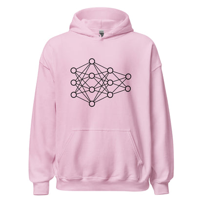 Image of the Deep Neural Network Hoodie 2 (unisex) Light Pink / M.