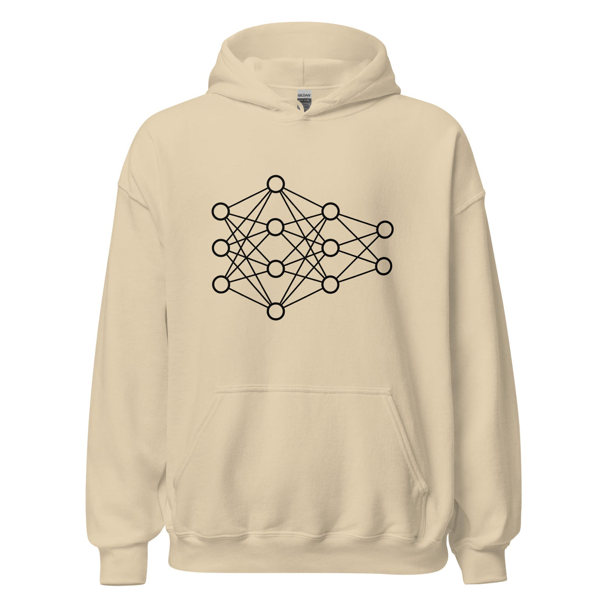 Image of the Deep Neural Network Hoodie 2 (unisex) Sand / M.