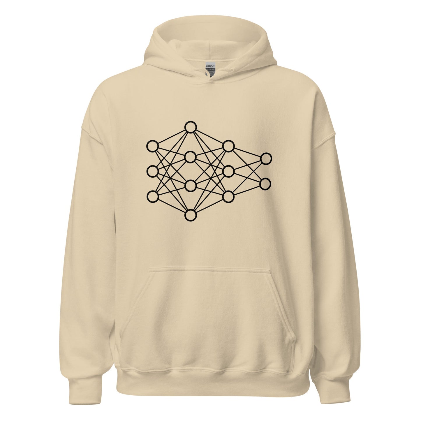 Image of the Deep Neural Network Hoodie 2 (unisex) Sand / M.