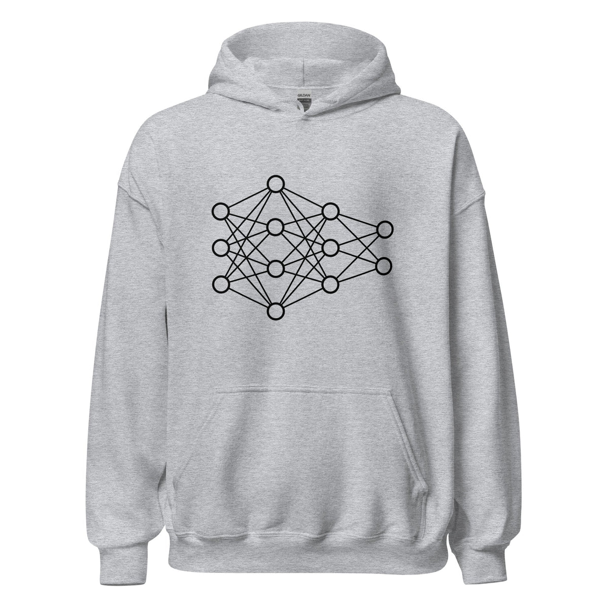 Image of the Deep Neural Network Hoodie 2 (unisex) Sport Grey / M.
