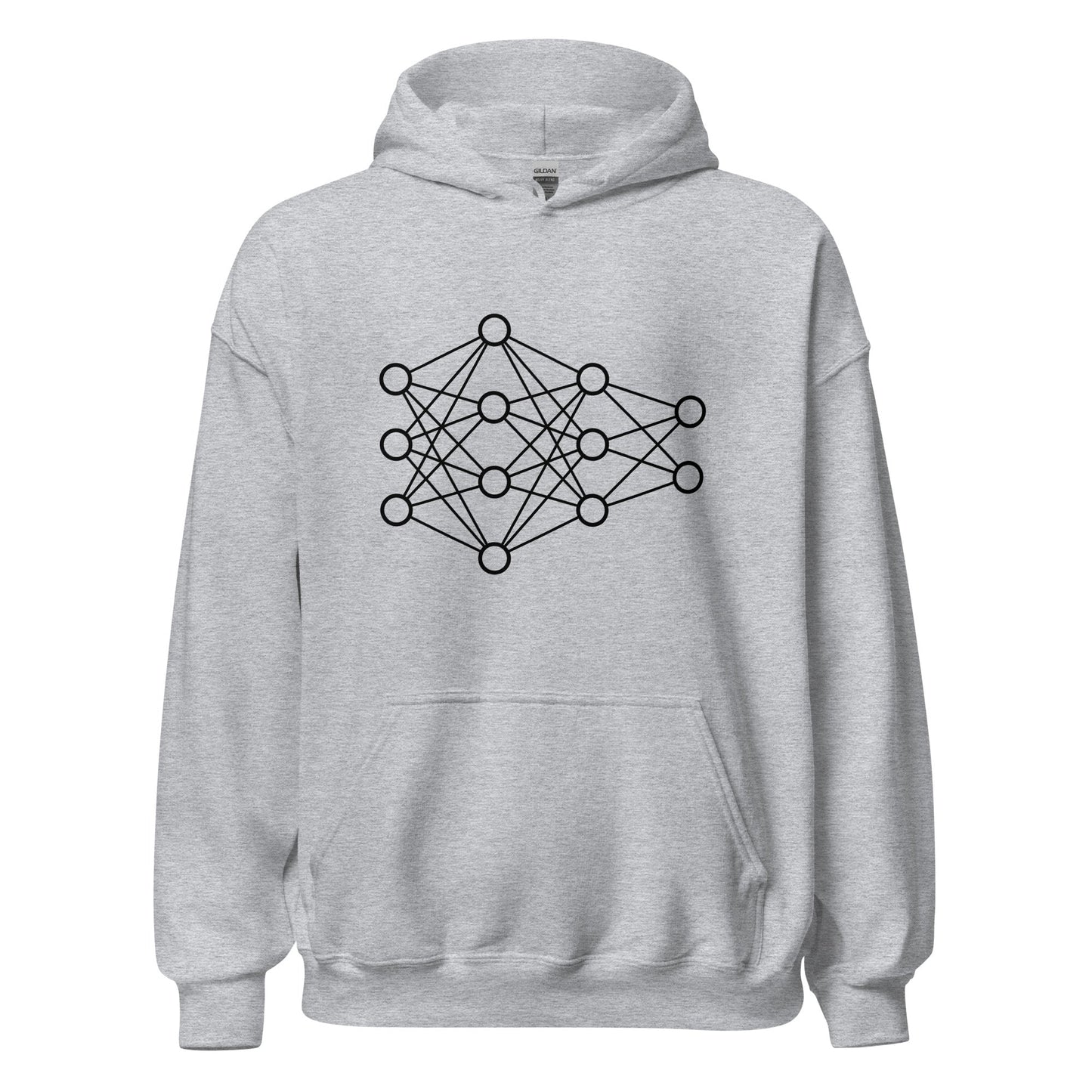 Image of the Deep Neural Network Hoodie 2 (unisex) Sport Grey / M.