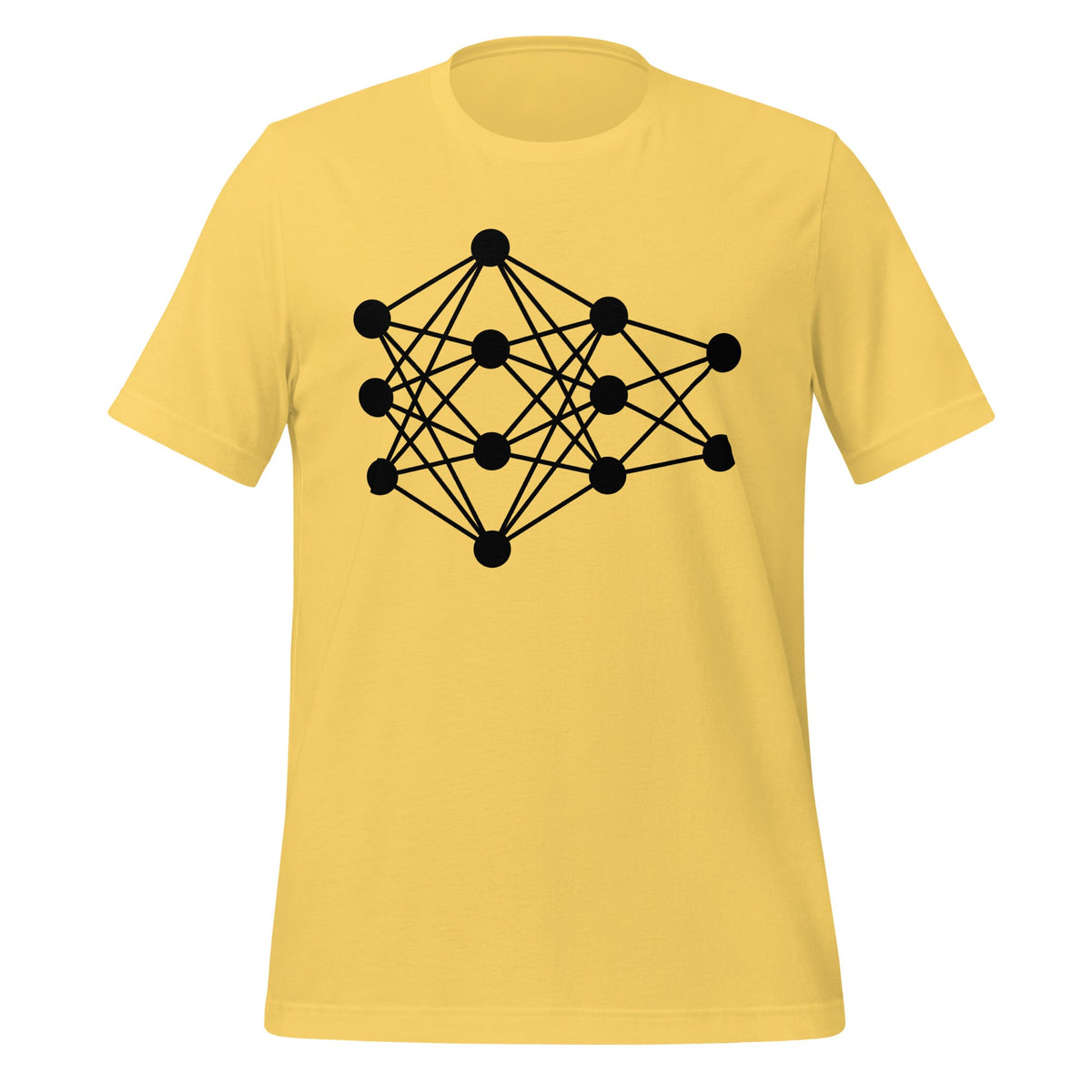 Image of the Deep Neural Network T-Shirt 10 (unisex) Yellow / M.