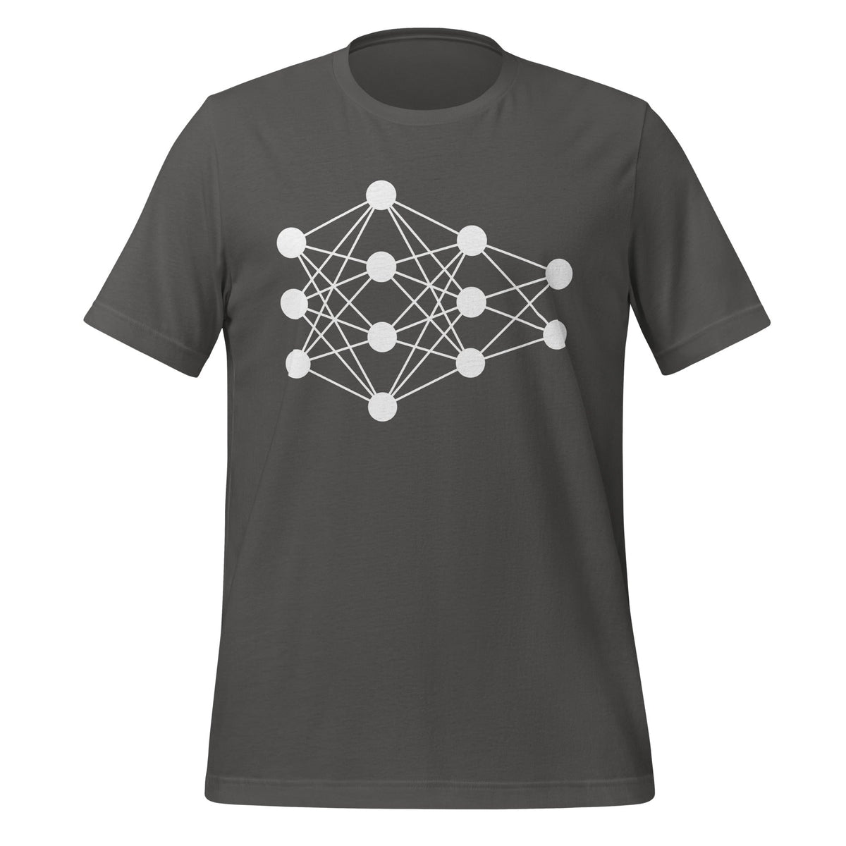 Mockup image of the Deep Neural Network T-Shirt 5 (unisex) Asphalt / M.