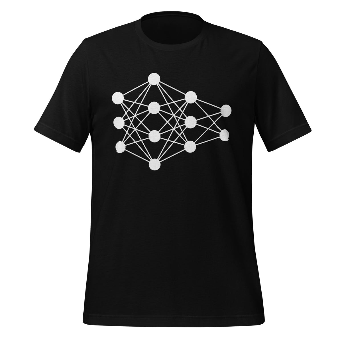 Mockup image of the Deep Neural Network T-Shirt 5 (unisex) Black / M.