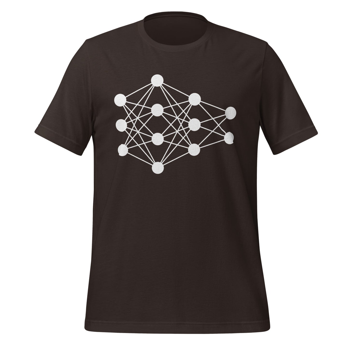 Mockup image of the Deep Neural Network T-Shirt 5 (unisex) Brown / M.